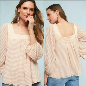 Anthropologie Meadow Rue Textured Blouse